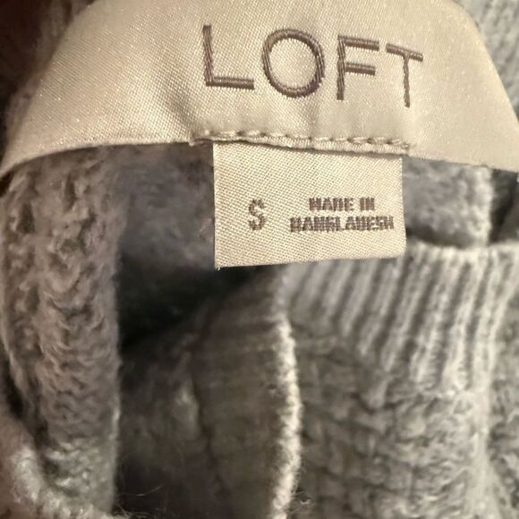 Women's Loft size S Light Gray Sweater - Picture 6 of 7